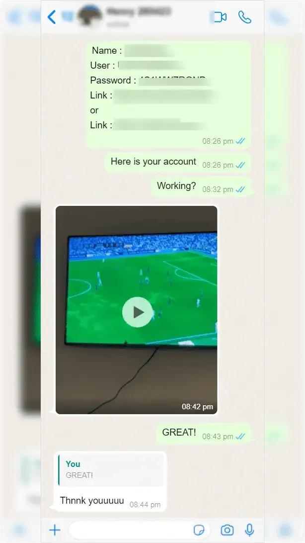 WhatsApp গ্রাহক পর্যালোচনা স্ক্রিনশট