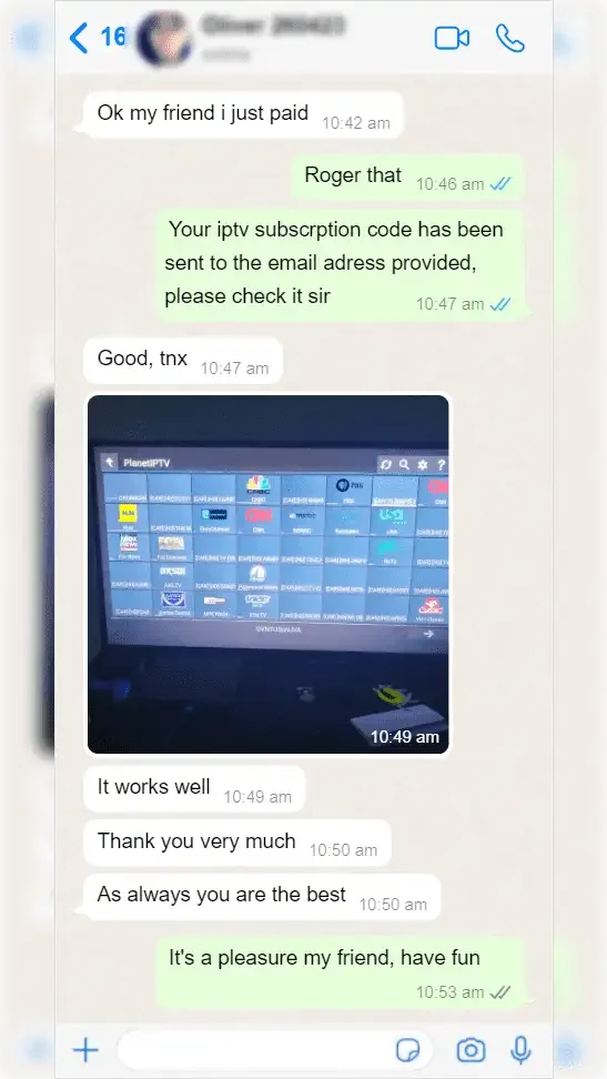 WhatsApp গ্রাহক পর্যালোচনা স্ক্রিনশট