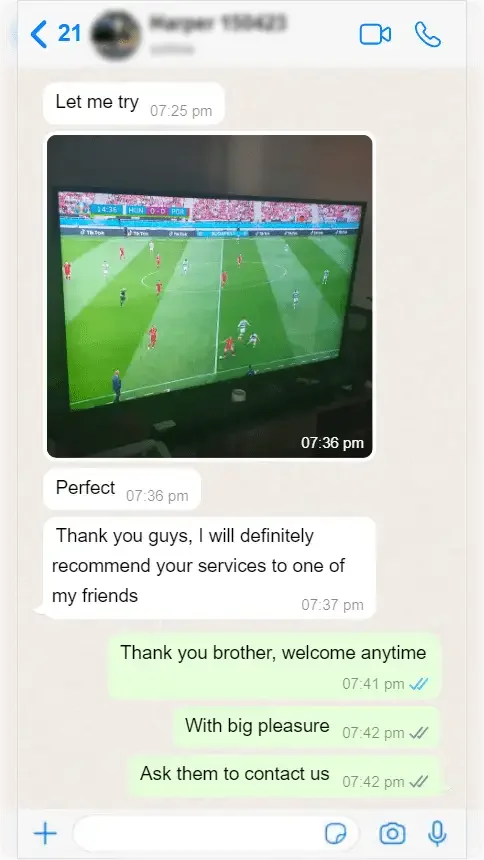 WhatsApp গ্রাহক পর্যালোচনা স্ক্রিনশট