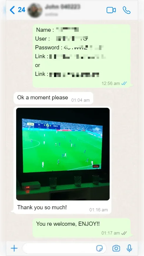 WhatsApp গ্রাহক পর্যালোচনা স্ক্রিনশট